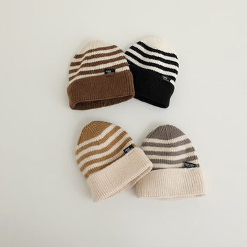 Baby Newborn Striped Knitted Beanie