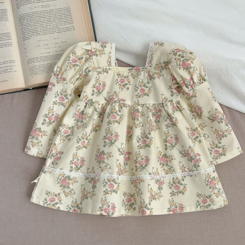 Baby Sweet Rose Elegant Apricot Dress