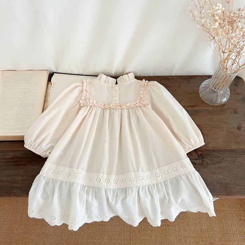 Baby Stringy Selvedge Apricot Princess Dress