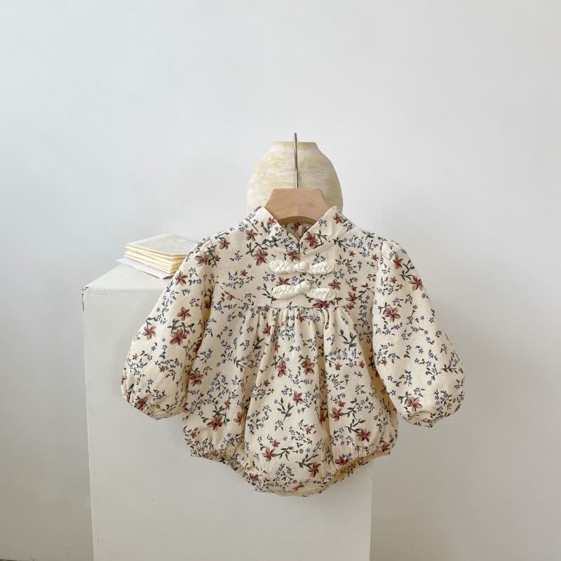 Baby Floral Cheongsam Bodysuit