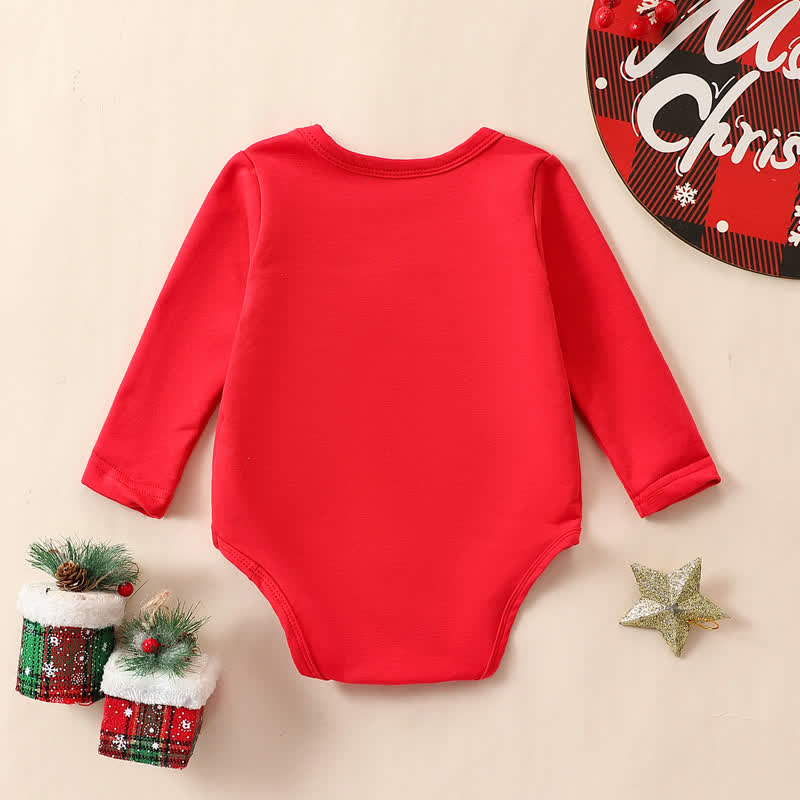 MERRY Baby Christmas Embroidered Bodysuit