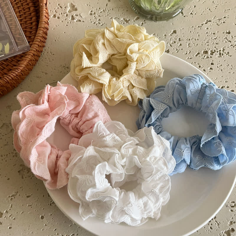 1PC Baby Bow Solid Color Hair Tie