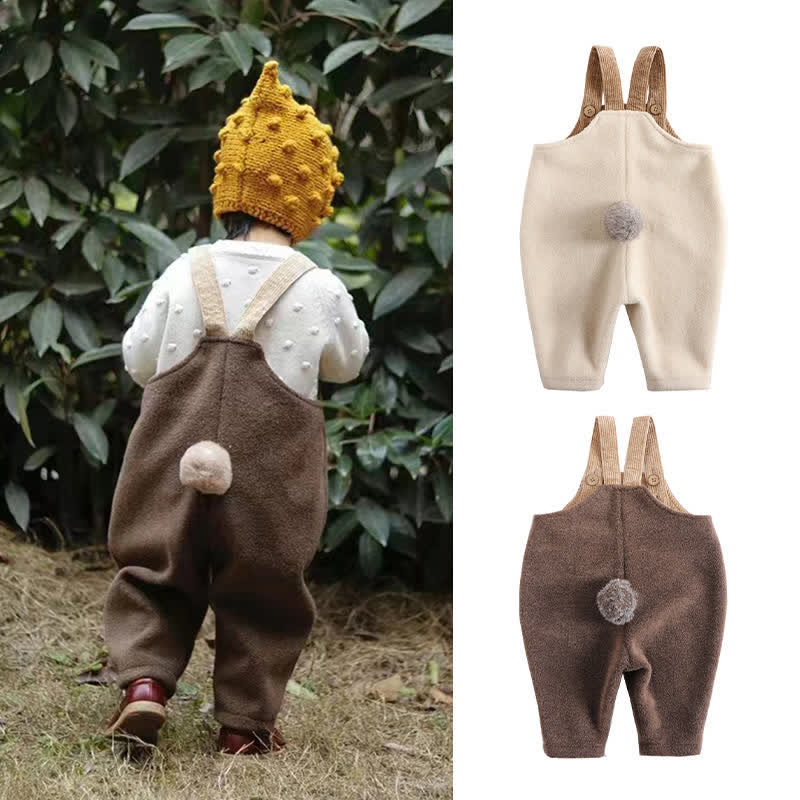 Baby Fleece Lovely Warm Overalls