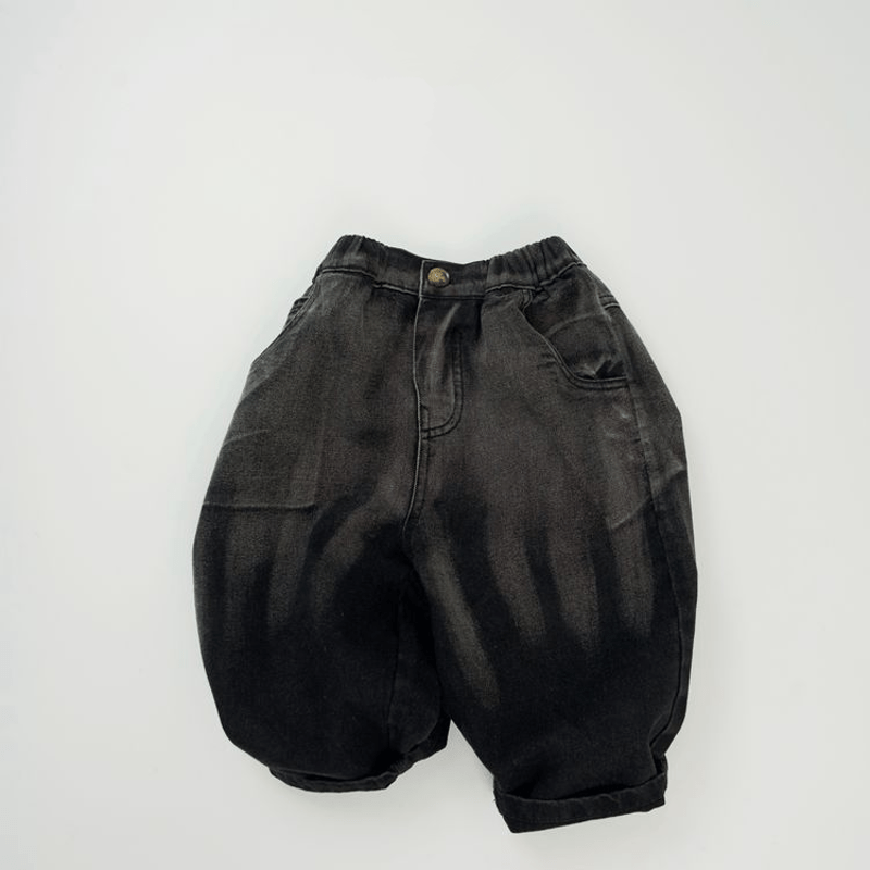 Toddler Vintage Denim Black Gradient Pants