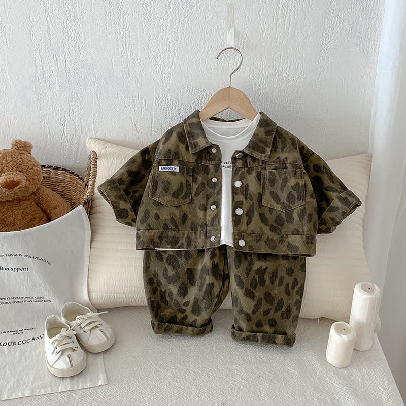 Baby 2-Piece Leopard Print Casual Set