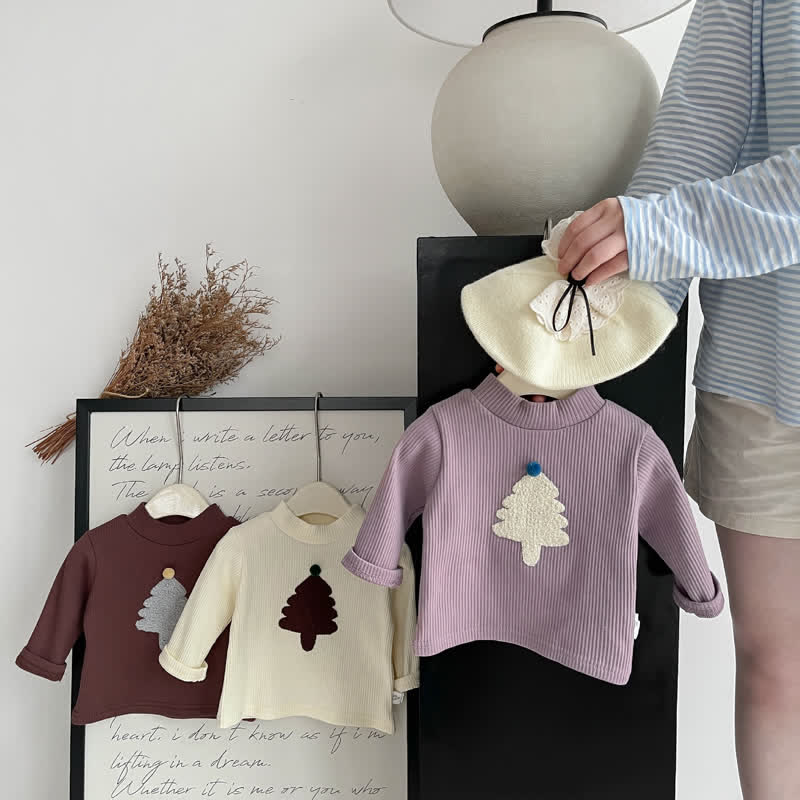 Baby Embroidered Christmas Tree T-shirt