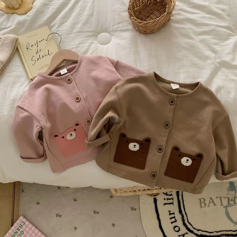 Baby Cute Bear Pocket Jacket