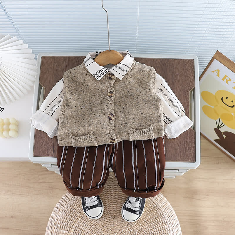 Baby Boy 3-Piece Earthy Color Set