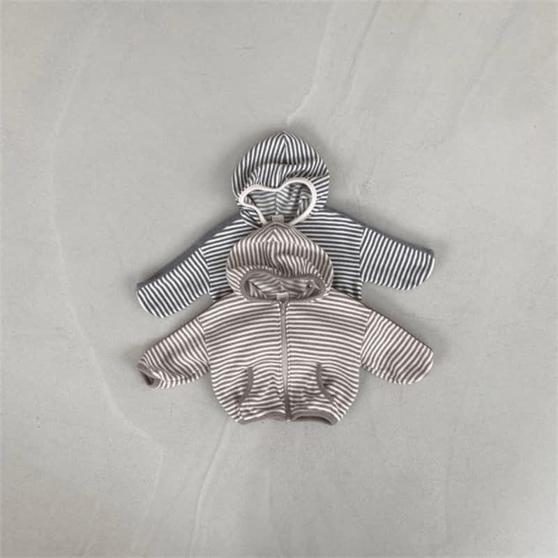 Baby Stripe Hooded Jacket