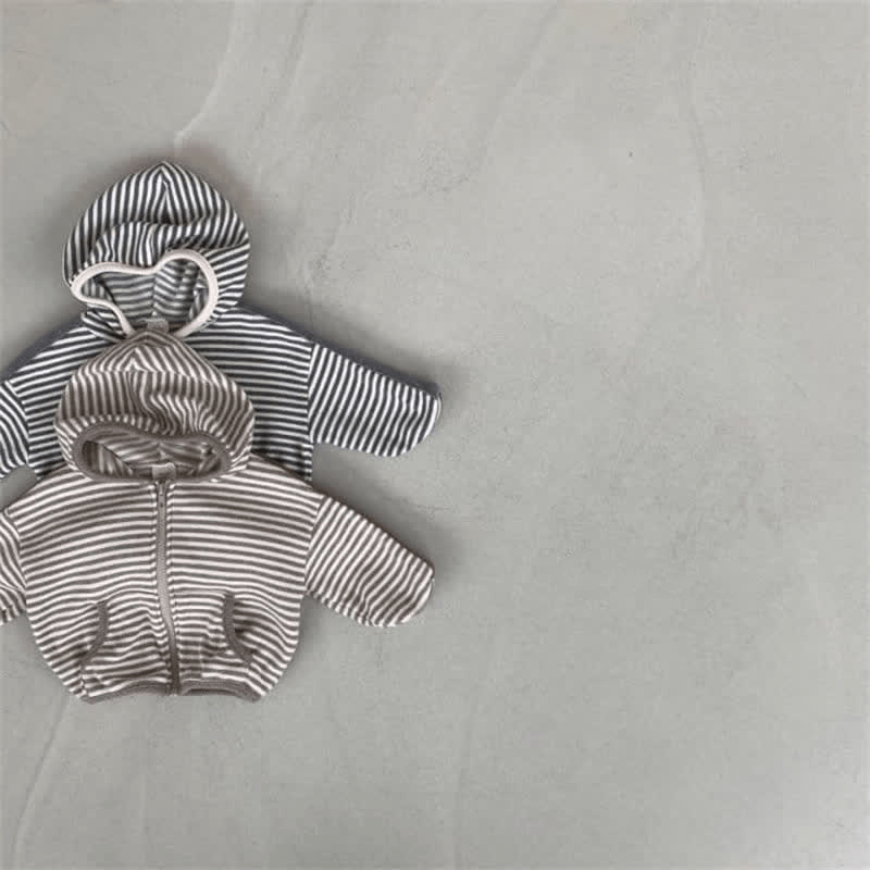 Baby Stripe Hooded Jacket