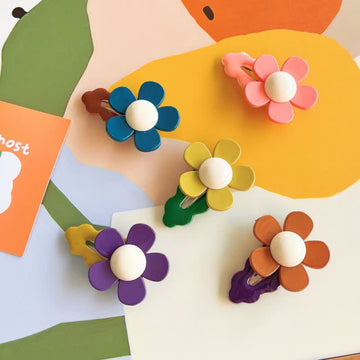 1PC Baby Design Flower Hair Clip