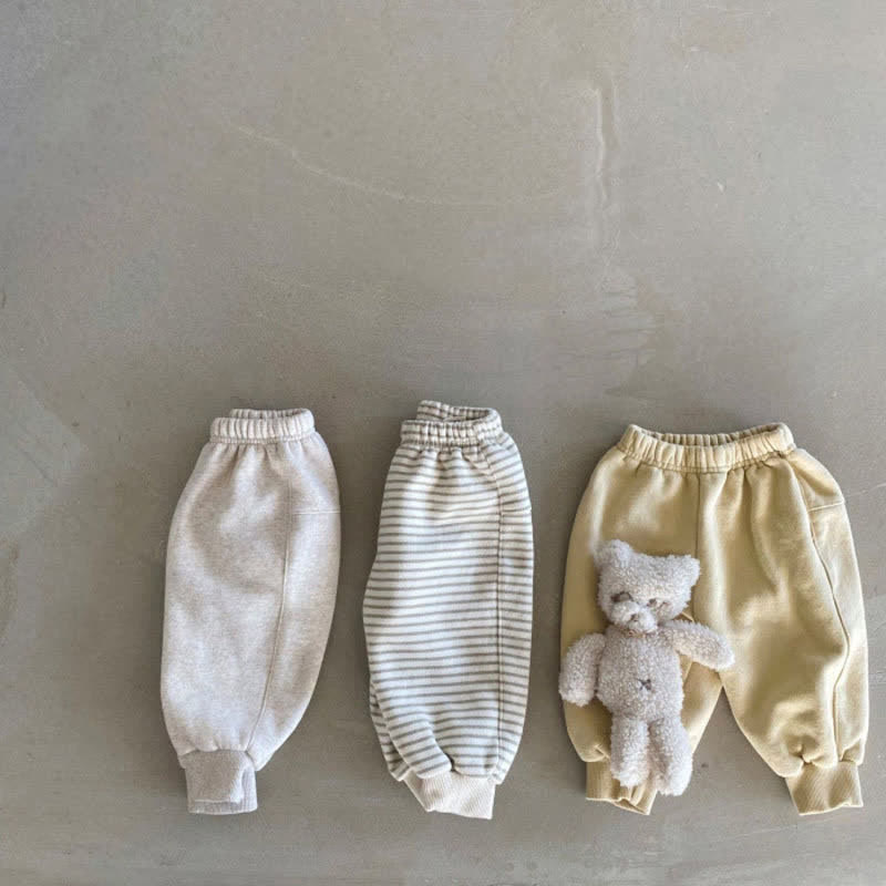 Baby Simple Striped Basic Jogger Pants