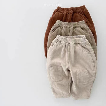 Baby Patch Fleece Lined Corduroy Pants