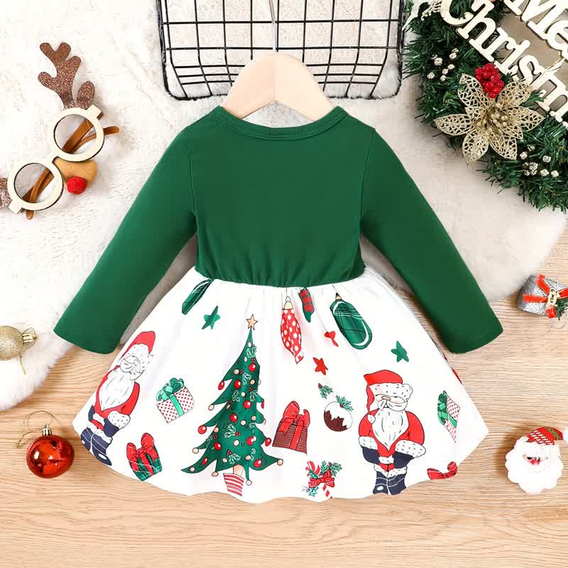 Baby Green Santa Claus Christmas Dress