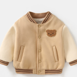 Baby Toddler Bear Thicken Fleece Baseball Jacket