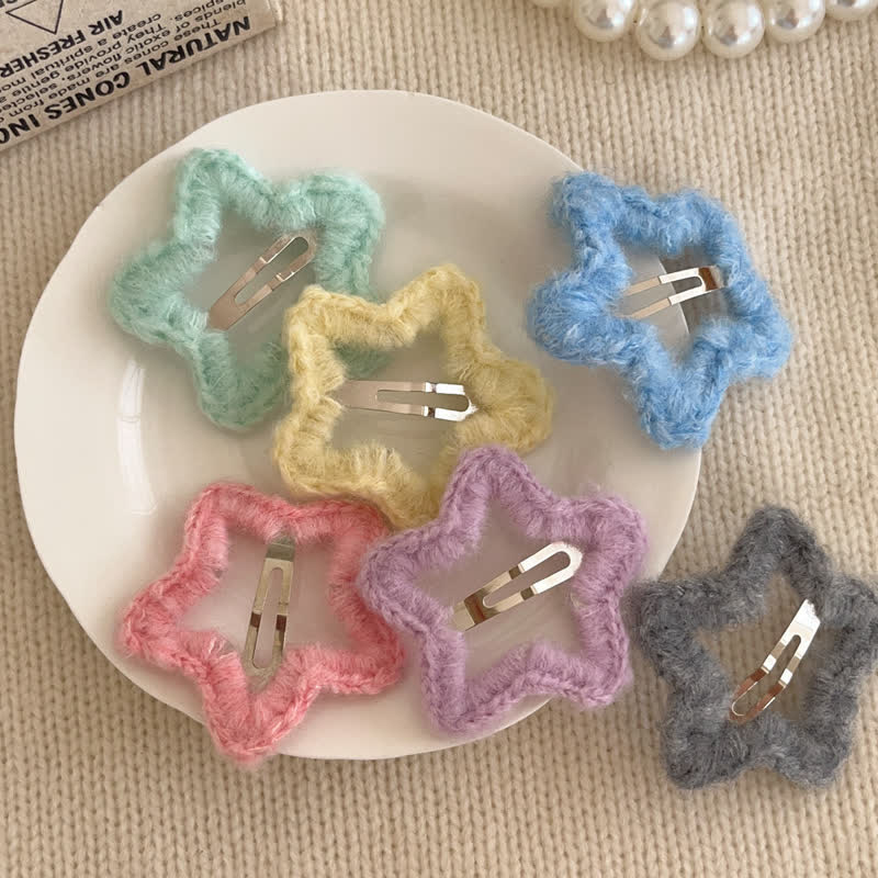 1PC Baby Cream Star Hair Clip