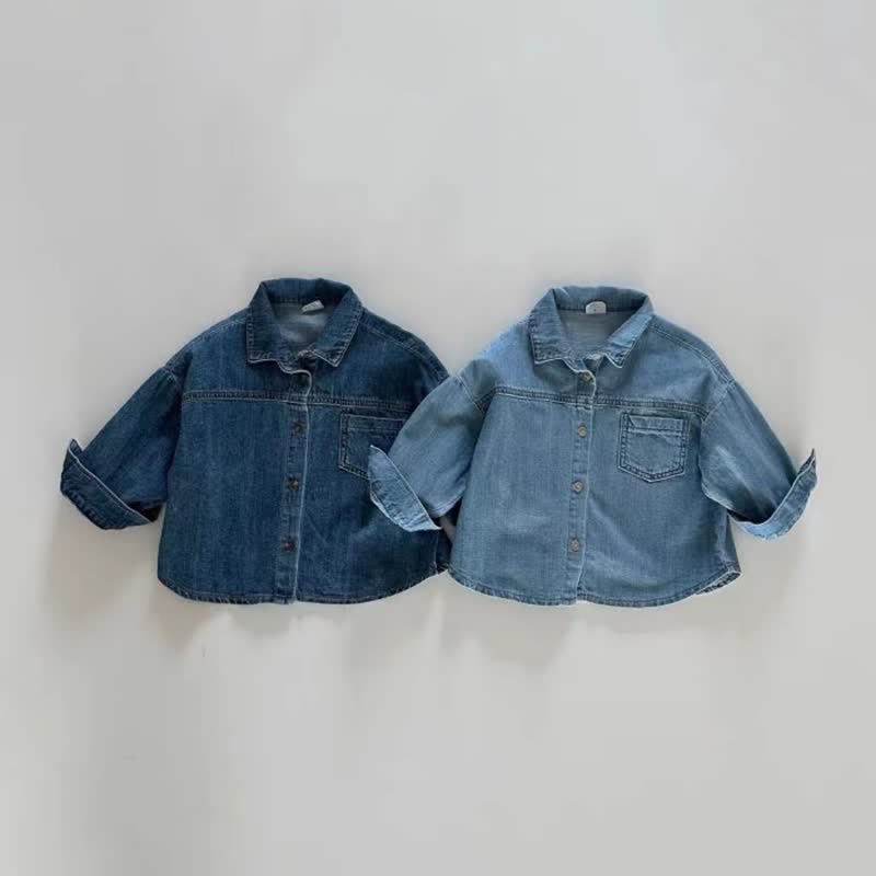 Baby Lapel Blue Denim Jacket