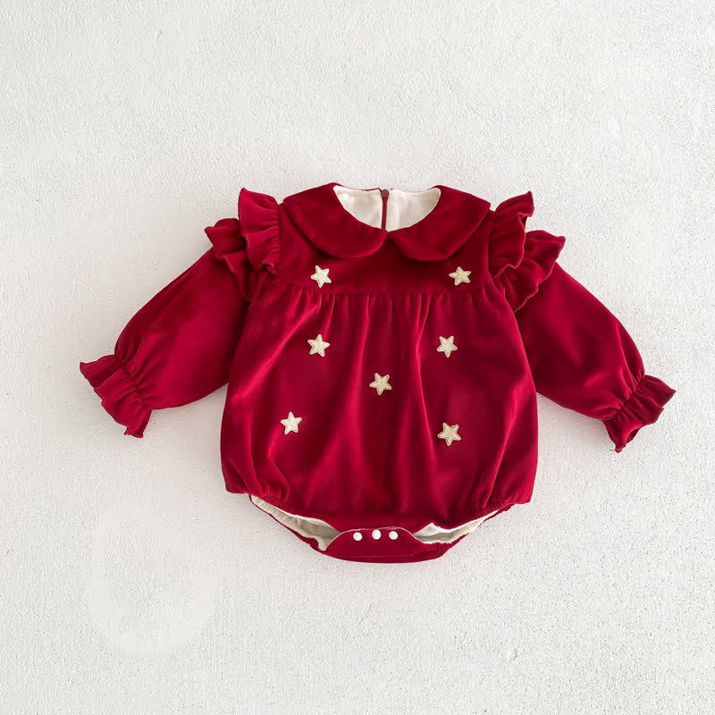 Baby Star Fleece Lined Bodysuit