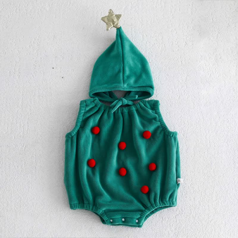 Baby Christmas Tank Bodysuit with Hat