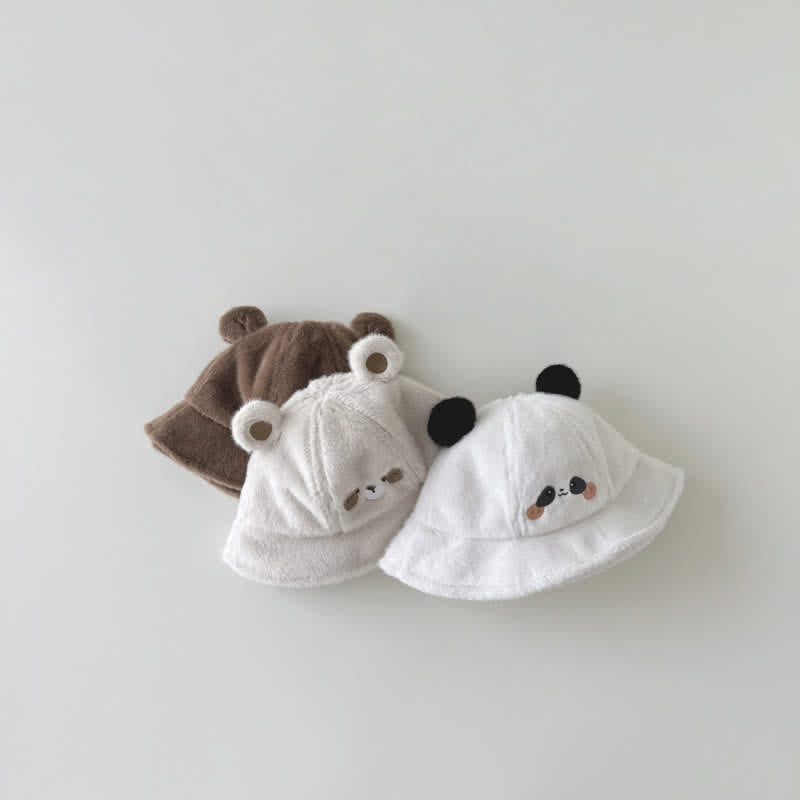 Toddler Animal Fleece Bucket Hat