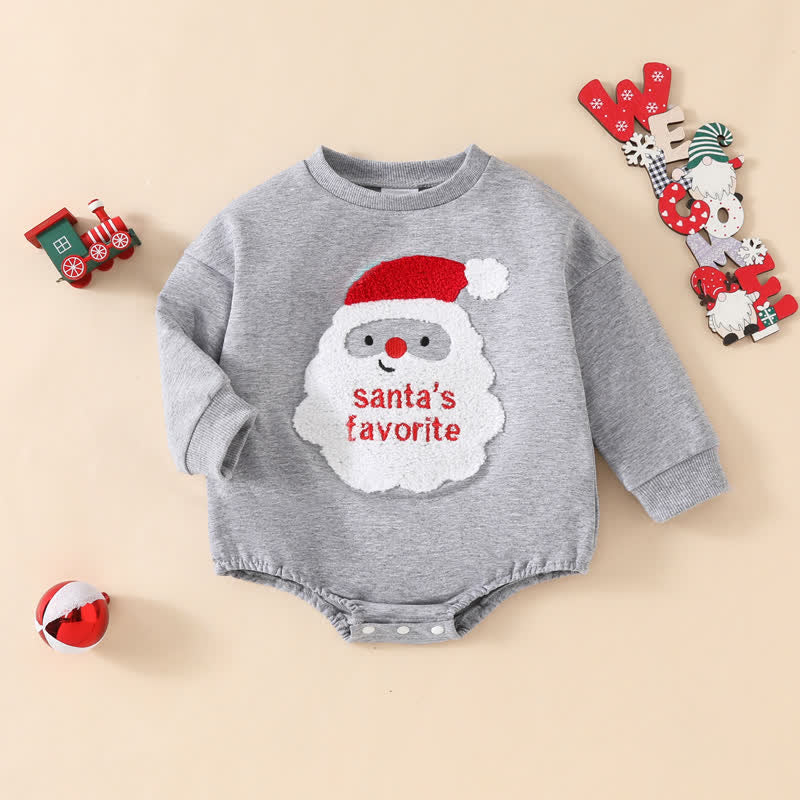 Baby Christmas Santa Claus Bodysuit