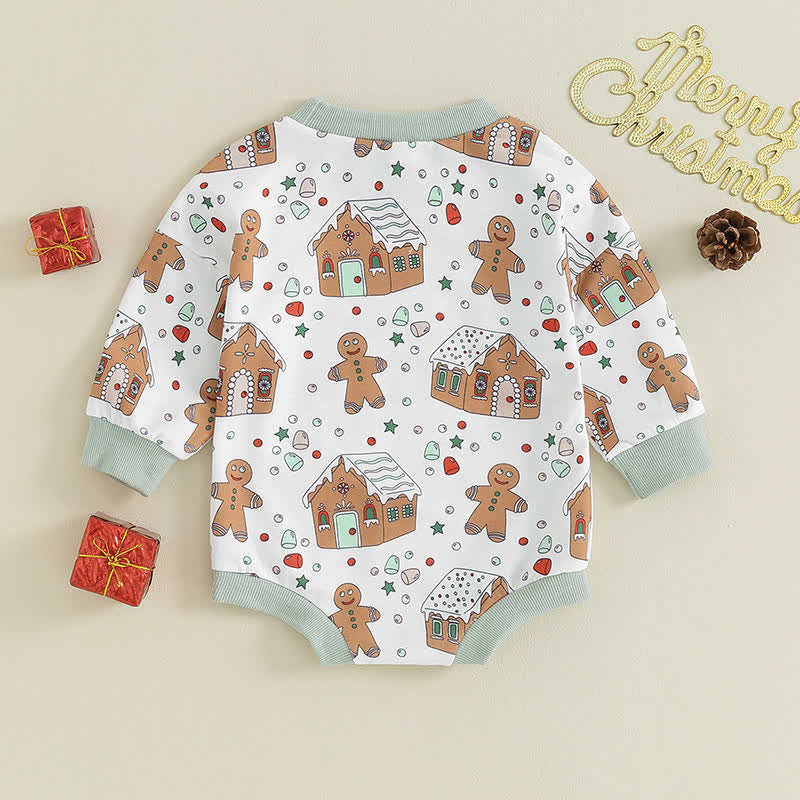 Baby Gingerbread Man House Bodysuit