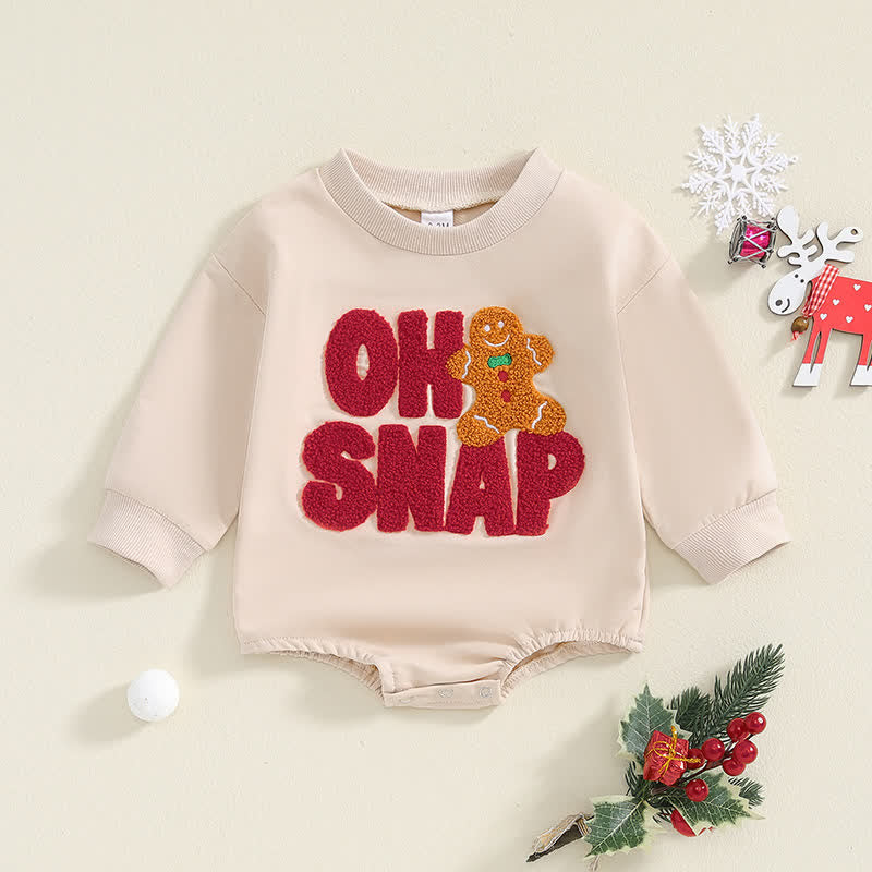 OH SNAP Baby Ginger Embroidered Bodysuit