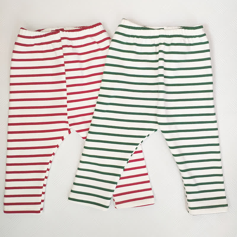 Baby Fleece Lined Striped Leggings