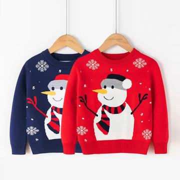 Toddler Christmas Snowflake Snowman Sweater