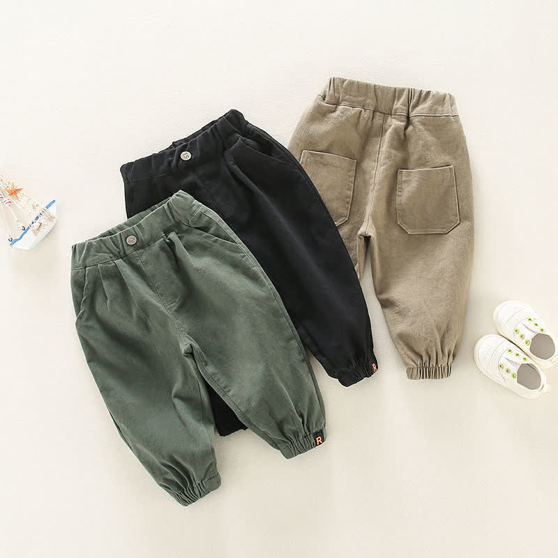 Toddler Boy Pure Color Simple Pants