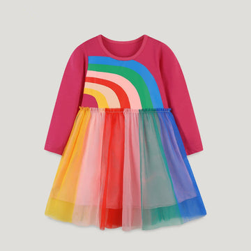 Toddler Rainbow Colorful Lovely Dress