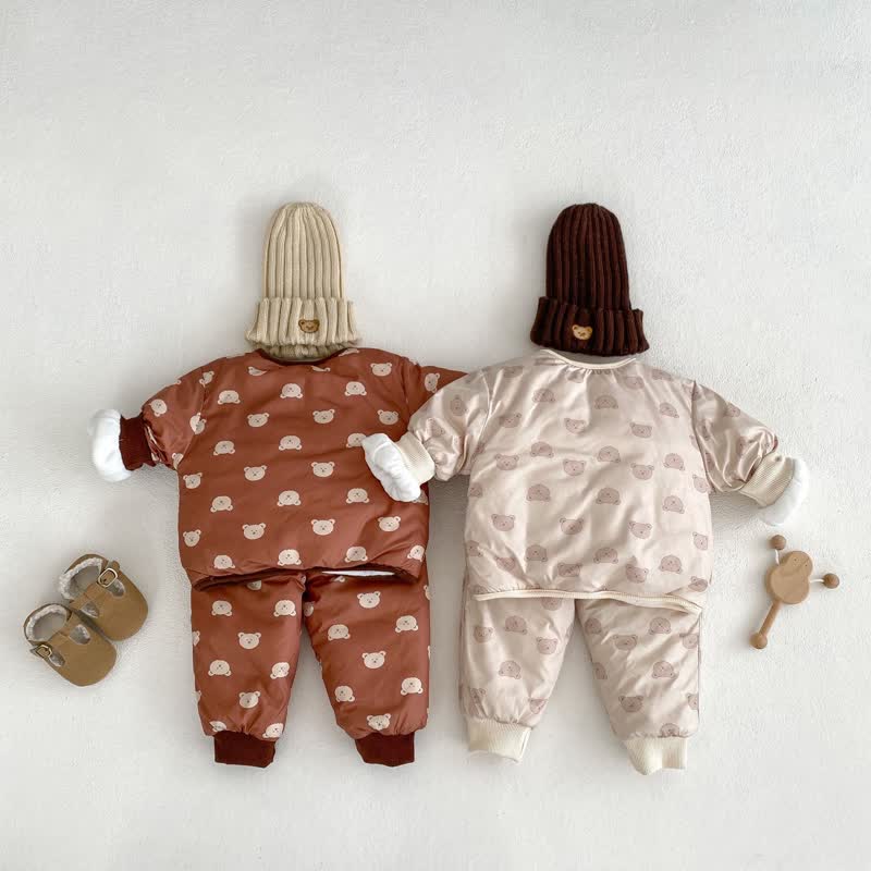 Baby 2-Piece Bear Quilted Thermal Set