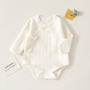 Baby Solid Color Kimono Bodysuit