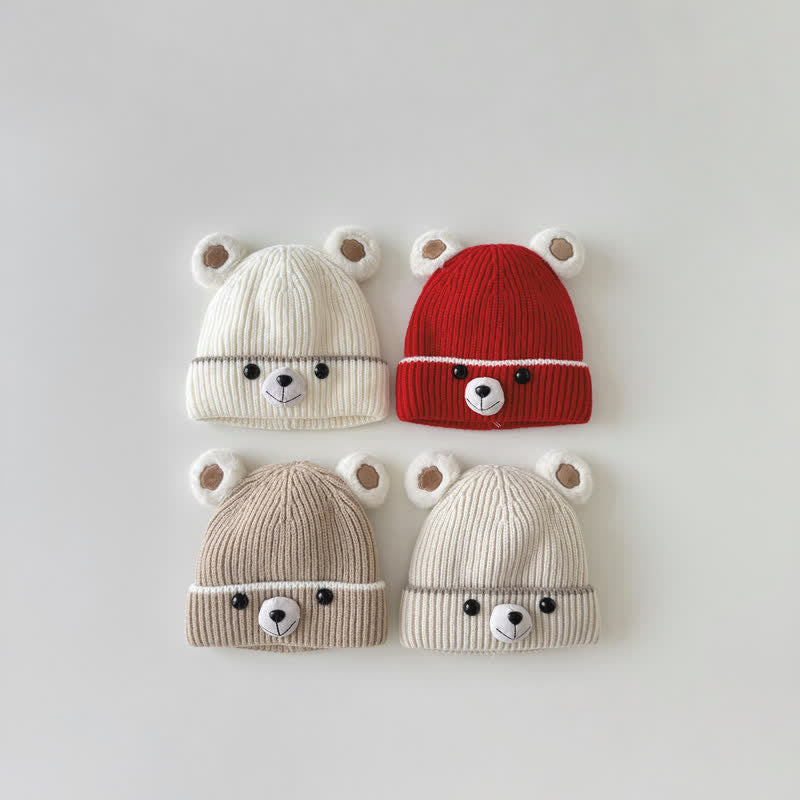 Baby Vivid Bear Knitted Beanie