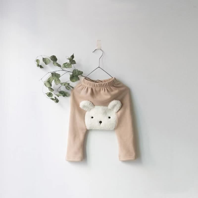 Baby Fleece Lovely Animal Basic Leggings