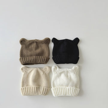 Baby Toddler Cute Bear Ears Knit Beanie