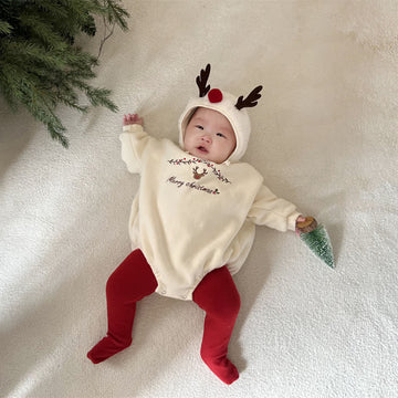 MERRY CHRISTMAS Fleece Lined Bodysuit