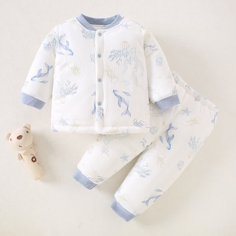 Baby 2-Piece Squirrel Sea World Pajamas Set