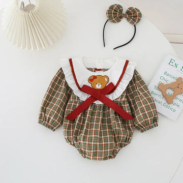 Vintage Baby Girls' Bodysuit and Hairband Set