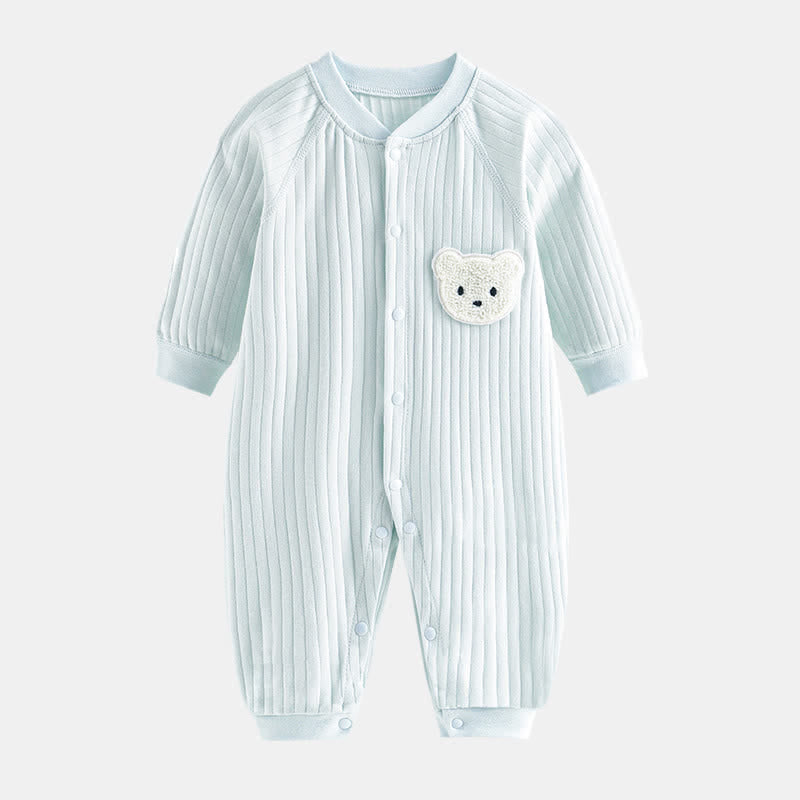 Baby Bear Patch Simple Soft Romper