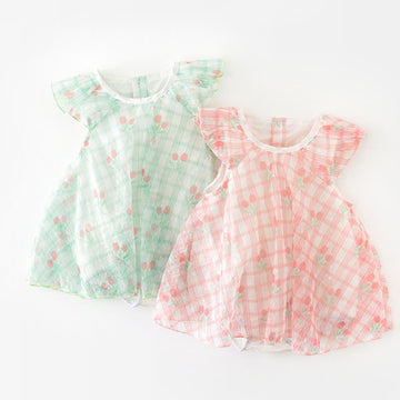 Baby Tulip Plaid Skirted Sweet Bodysuit