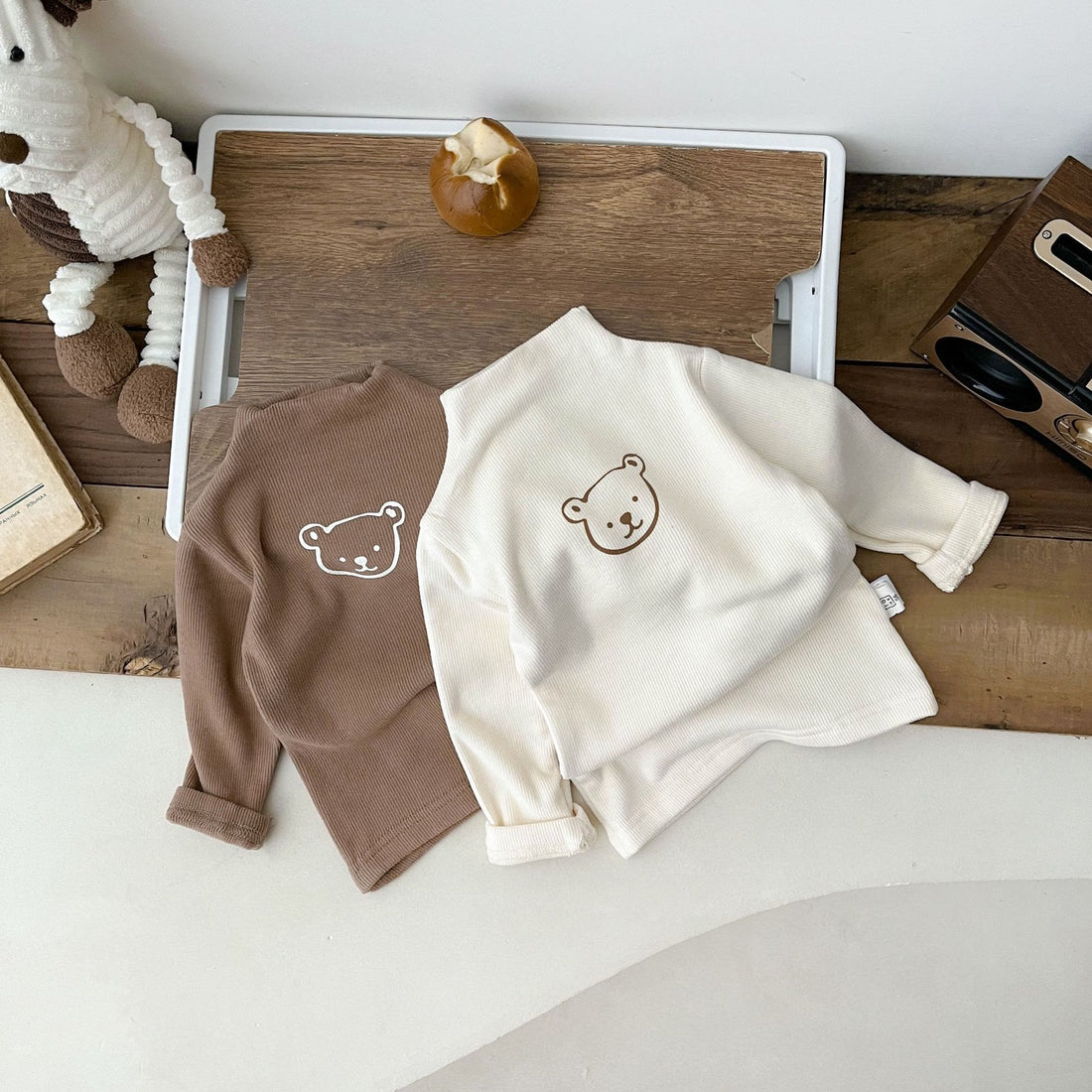 Baby Bear High Collar Soft T-shirt