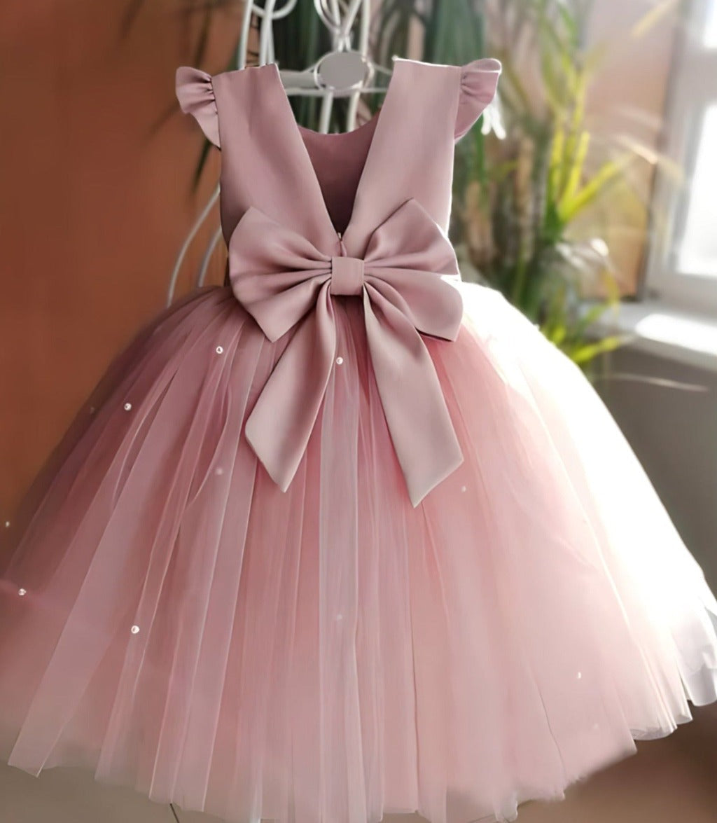 Girls' Party Dress With a Fluttery Tulle Skirt