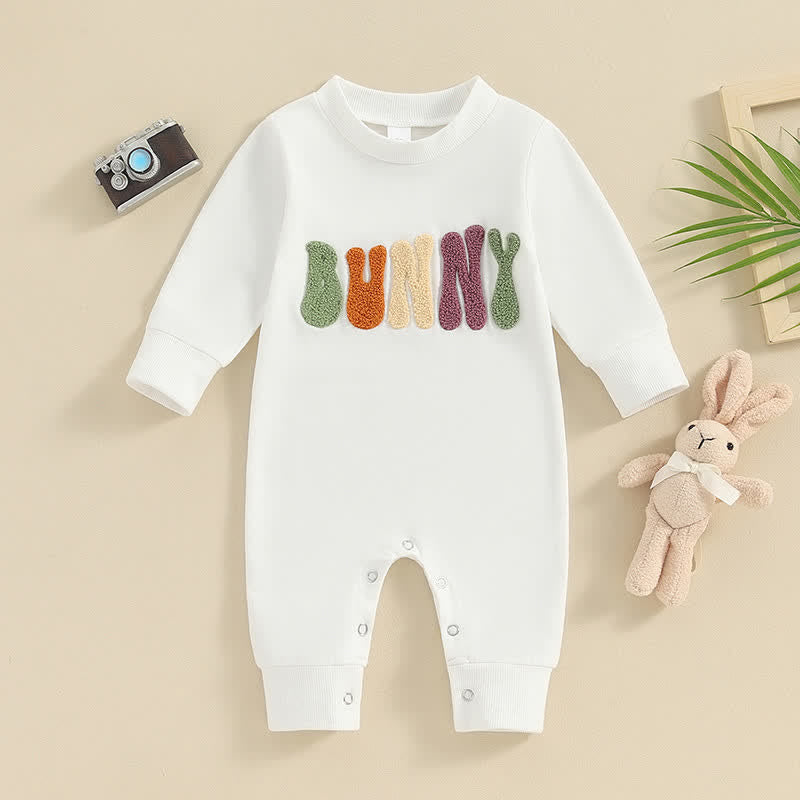 BUNNY Baby Embroidered Simple Romper