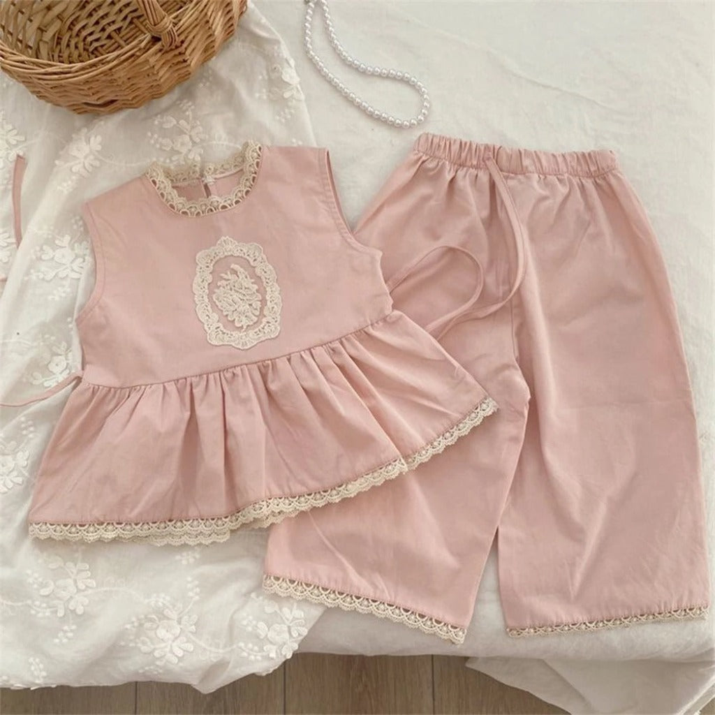 Boho Pink Penelope Top & Bottom Set