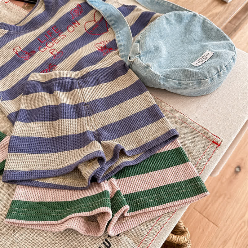 LIFE GOES ON Toddler 2-Piece Striped Set