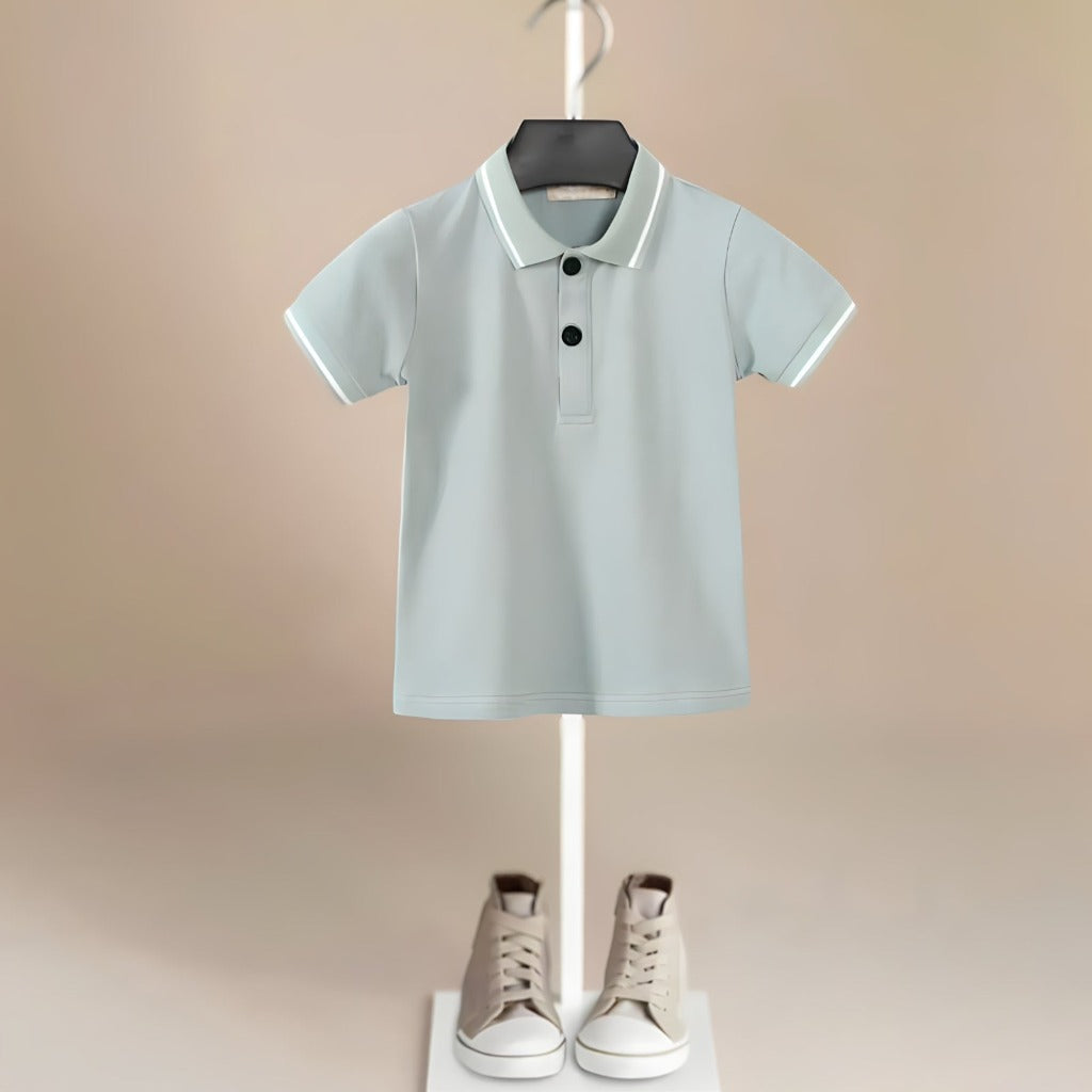 Sage Blue Boys' Polo Shirt