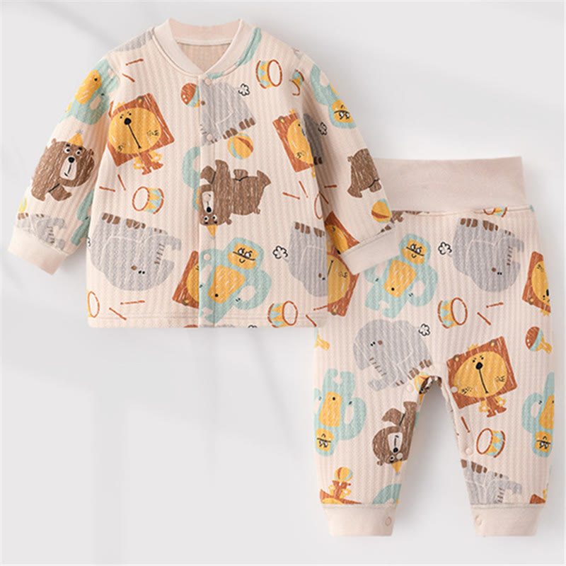 Baby Animal Circus Troup Pajamas Set