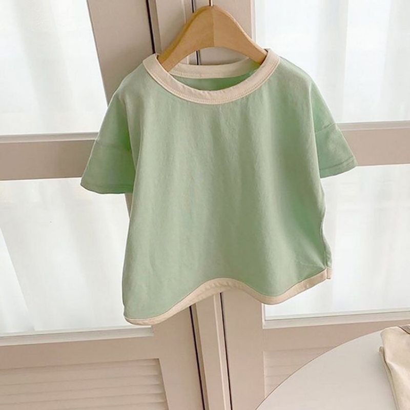 Baby Breathable Contrast Color T-Shirt