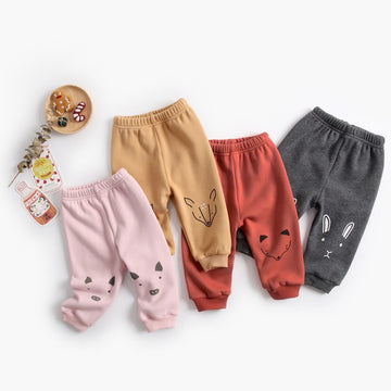 Baby Fleece Lined Animal Jogger Pants